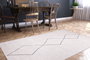Conceptum Alfombra Beige AL 194 de Poliéster, 150 x 230 cm, Suave y Lavable a Máquina